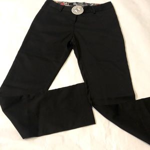 DC Fun Suits Pants Black with DC comic lining Size 2 straight leg